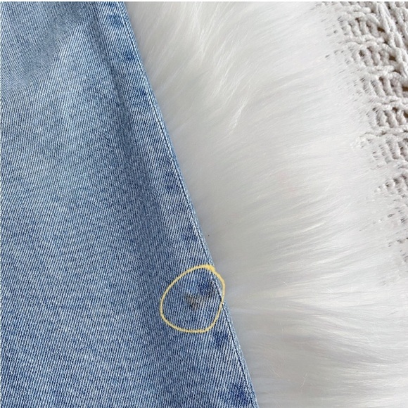 AGOLDE Nico High-Rise Skinny Jeans Distressed Light Indigo Raw Hem Button Fly 23 - Picture 8 of 15